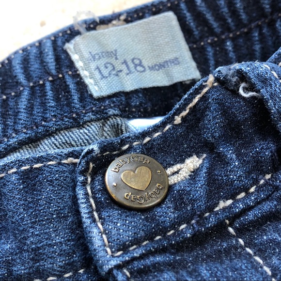 BABY GAP Girls Skinny Fit Blue Jeans I 12-18 M - Picture 2 of 4